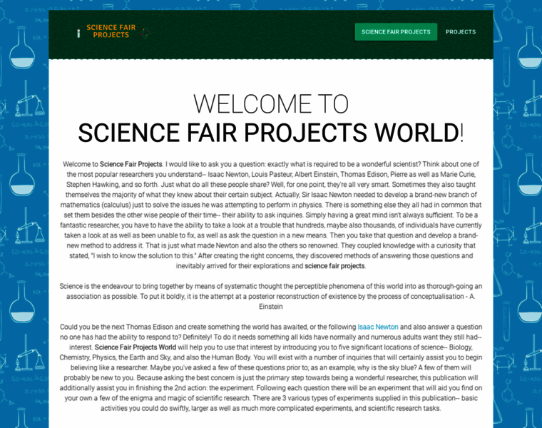 Sciencefair-projects.org thumbnail