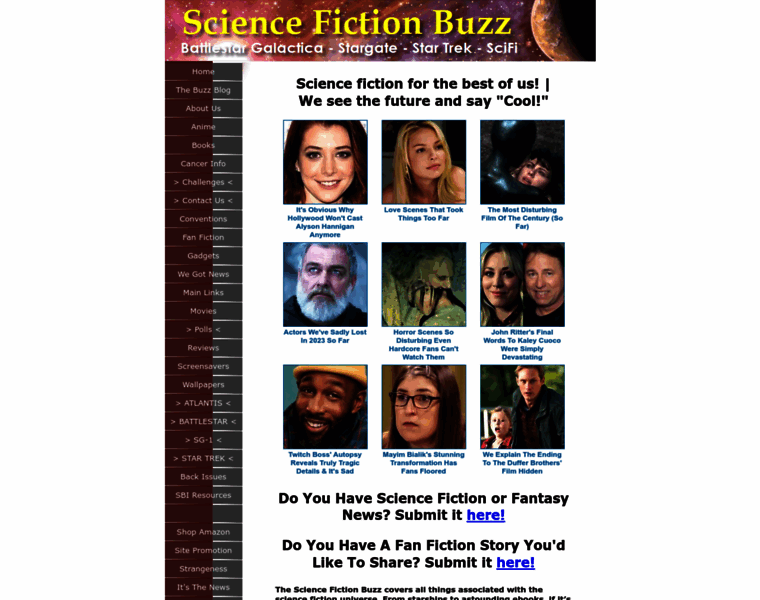 Sciencefictionbuzz.com thumbnail
