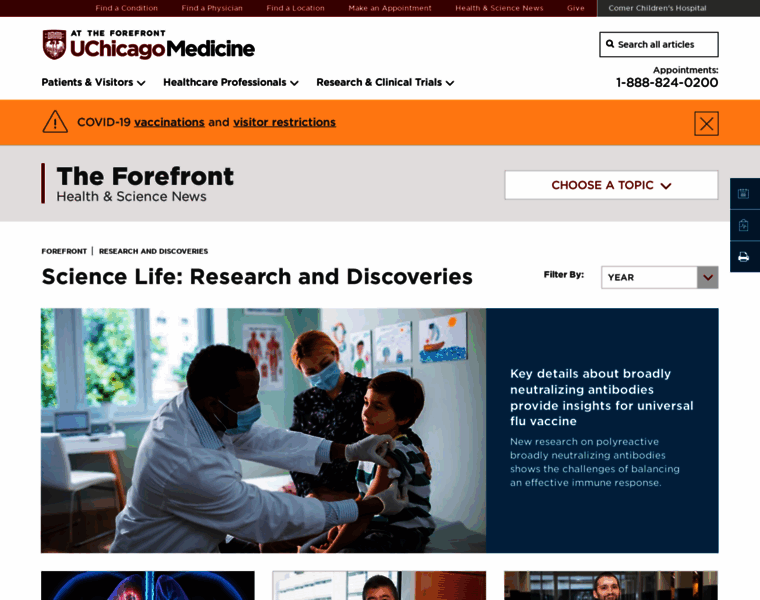 Sciencelife.uchospitals.edu thumbnail