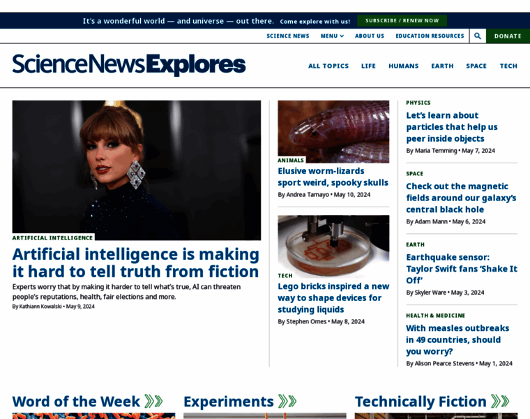 Sciencenewsforstudents.org thumbnail