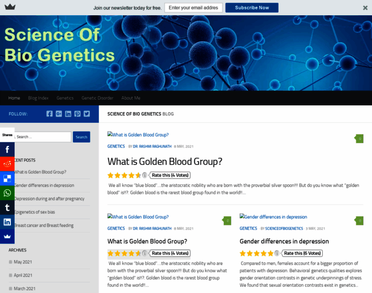 Scienceofbiogenetics.com thumbnail