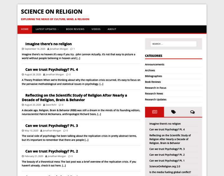 Scienceonreligion.org thumbnail
