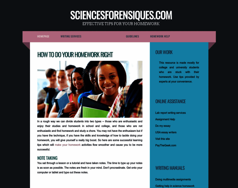Sciencesforensiques.com thumbnail