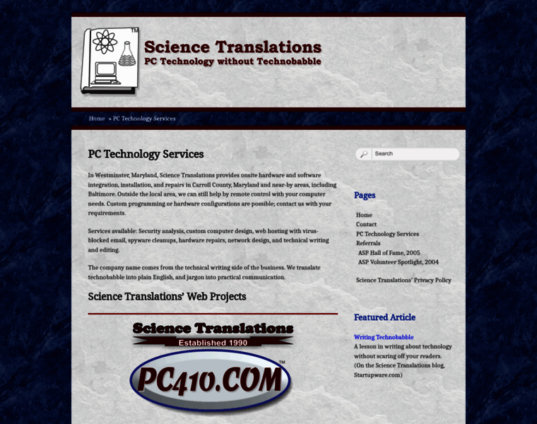 Sciencetranslations.com thumbnail
