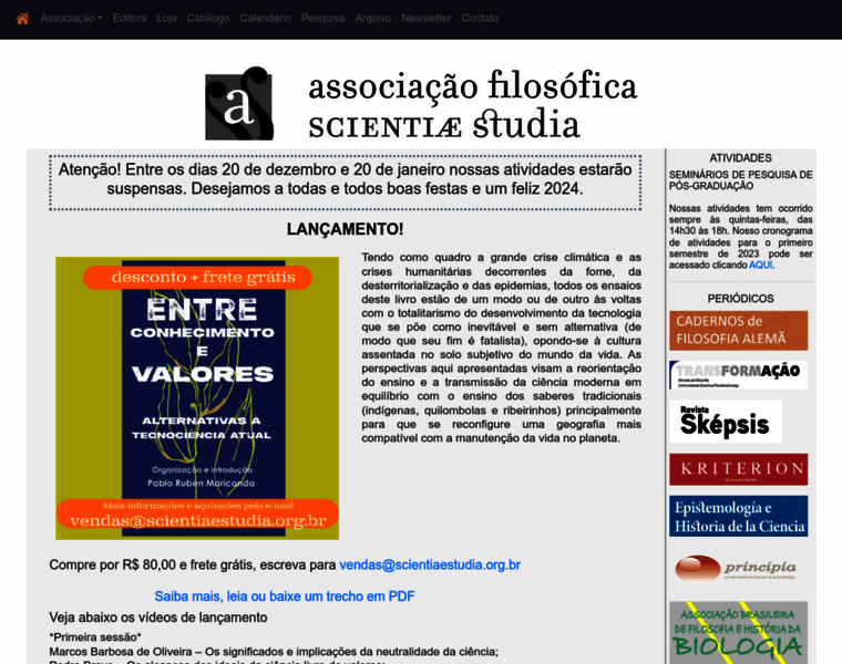 Scientiaestudia.org.br thumbnail