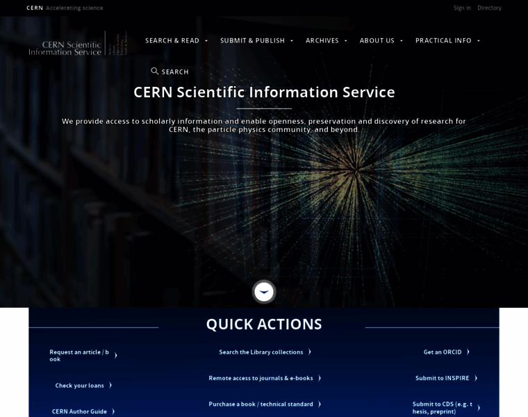 scientific-info.cern at WI. Home | CERN Scientific Information Service ...