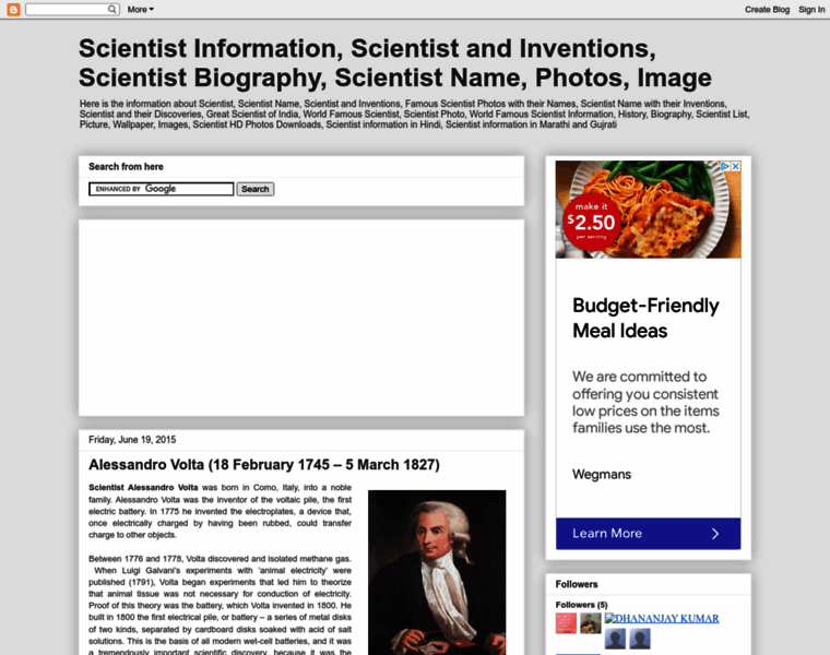 Scientistsinformation.blogspot.com thumbnail