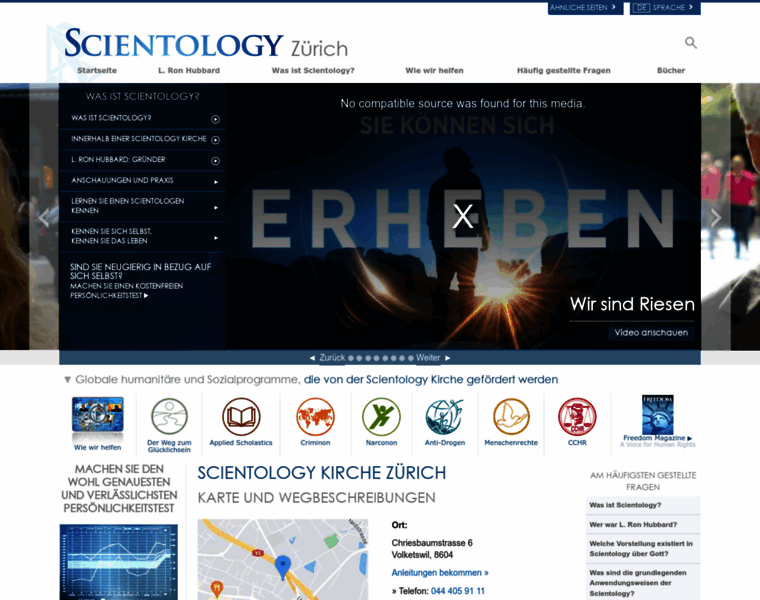 Scientology-zurich.org thumbnail
