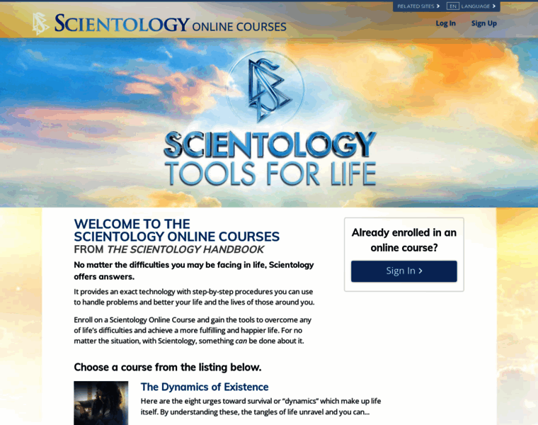 Scientologycourses.org thumbnail