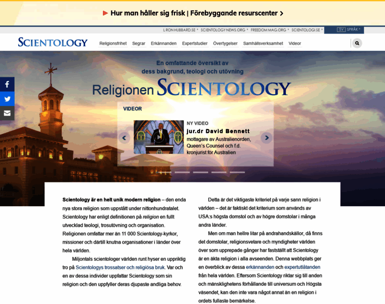Scientologyreligion.se thumbnail