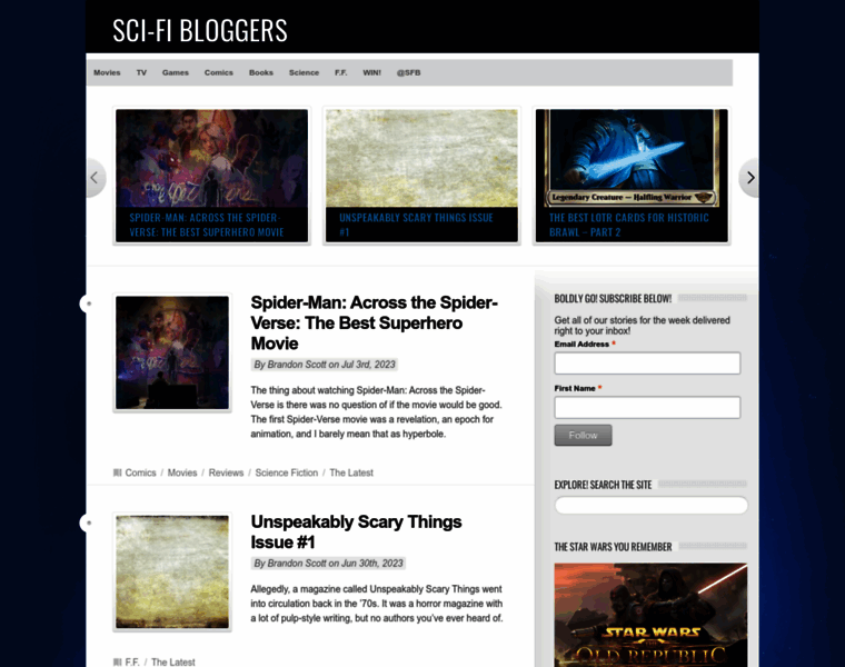Scifibloggers.com thumbnail