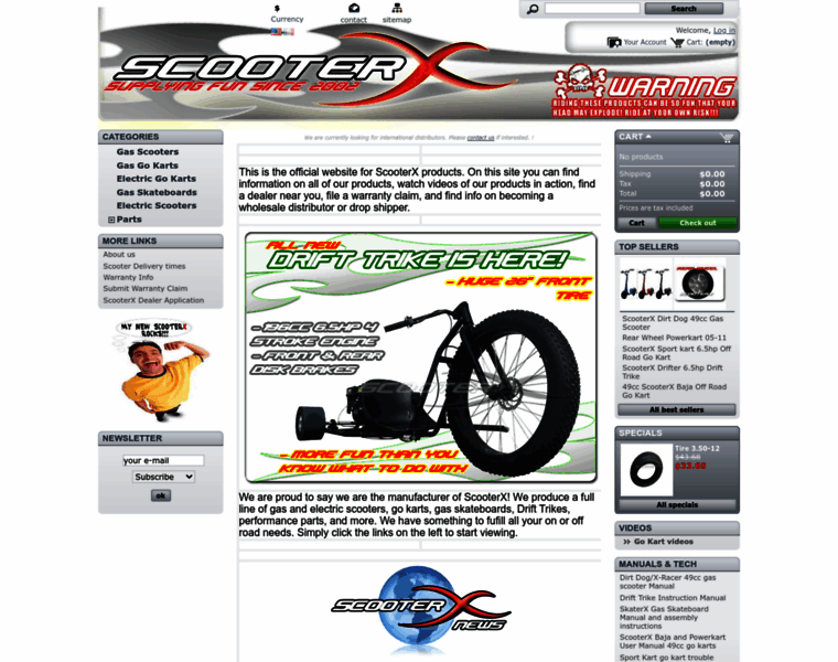 Scooterx.biz thumbnail