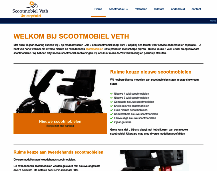 Scootmobielveth.nl thumbnail