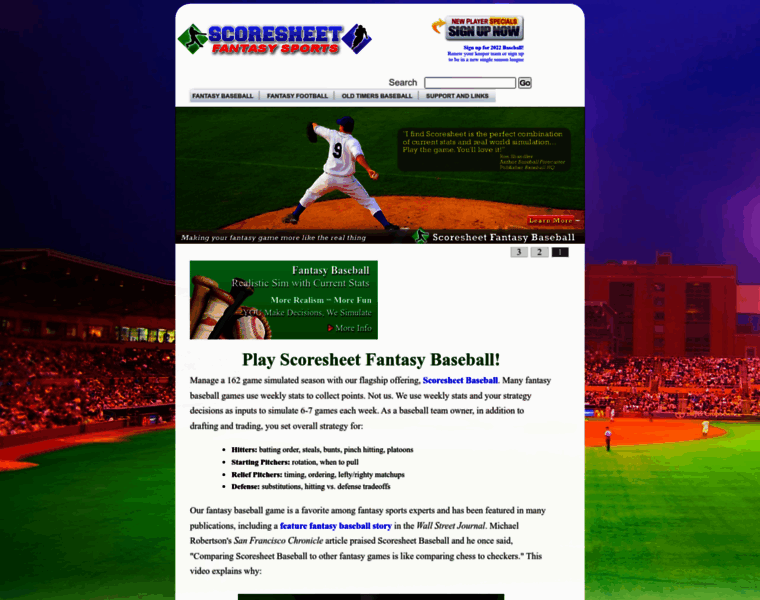 Scoresheet.com thumbnail