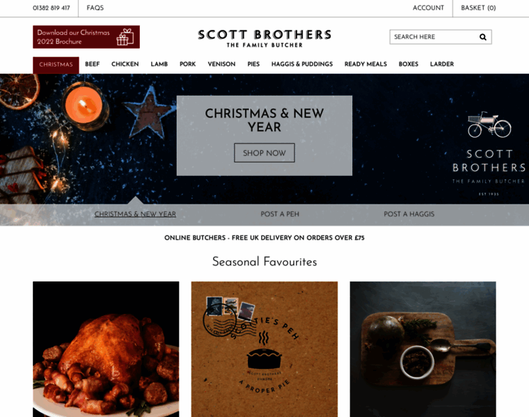 Scottbrothersbutchers.co.uk thumbnail