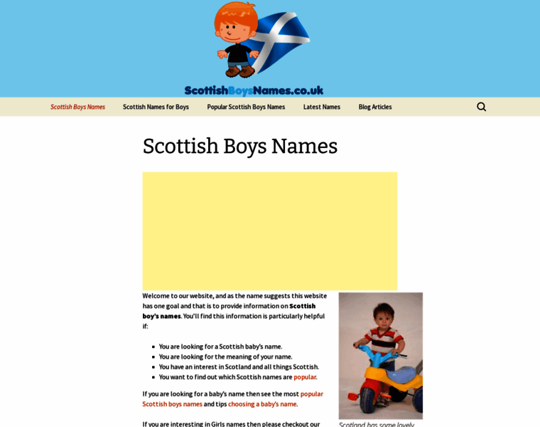 Scottishboysnames.co.uk thumbnail