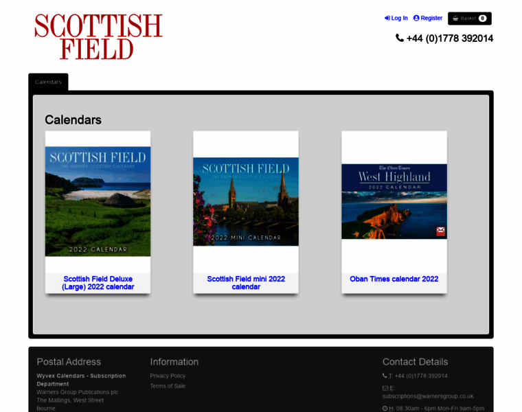 Scottishcalendars.co.uk thumbnail