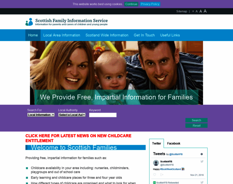 Scottishchildcare.gov.uk thumbnail