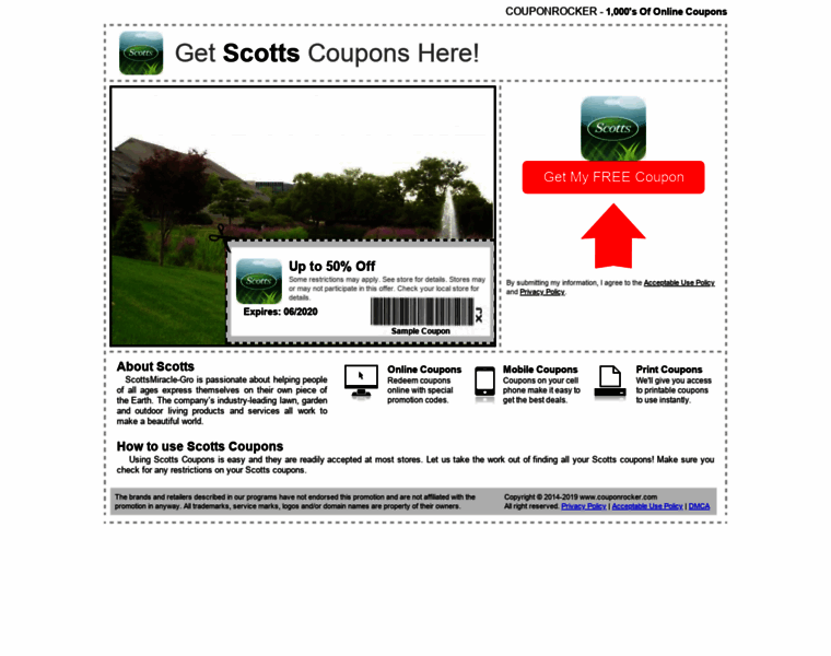 Scotts.couponrocker.com thumbnail