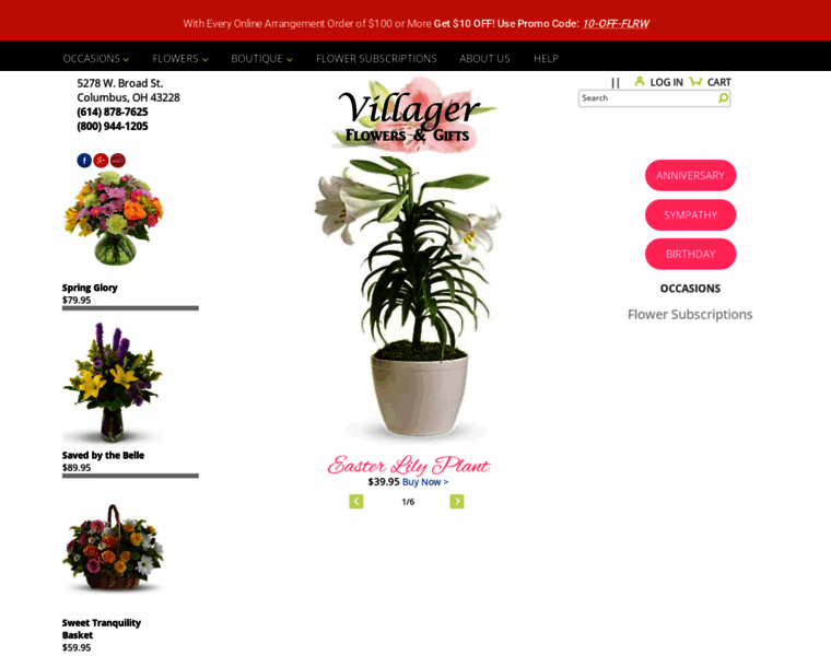 Scottsvillagerflowers.com thumbnail