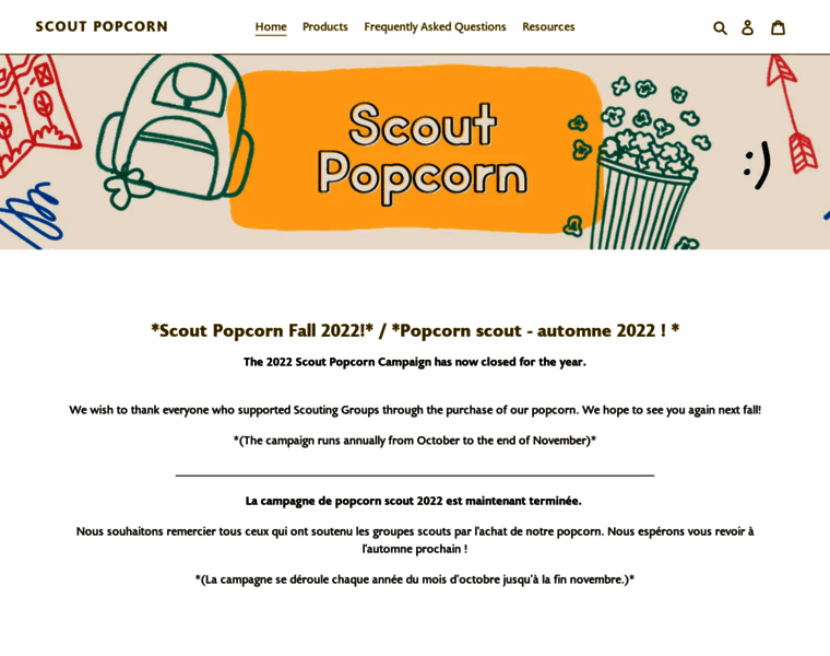 Scoutpopcorn.ca thumbnail