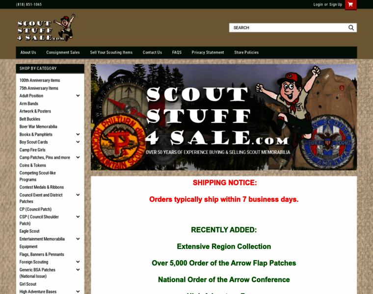 Scoutstuff4sale.com thumbnail