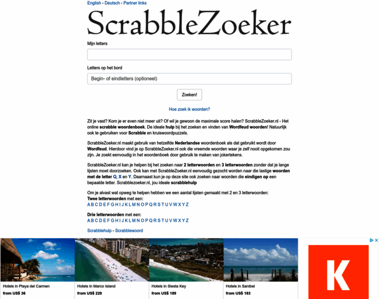 Scrabblezoeker.nl thumbnail