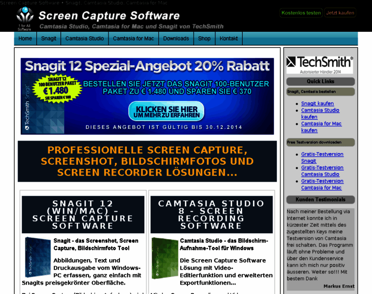Screencapturesoftware.de thumbnail