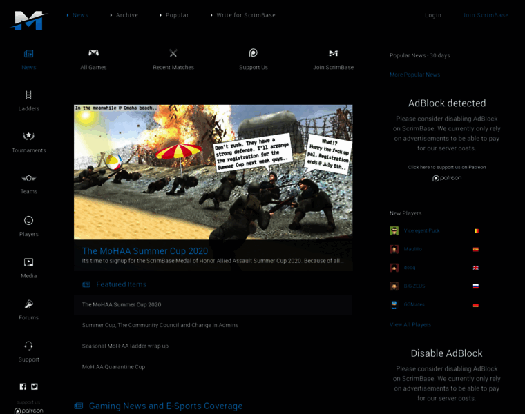 Scrimbase.com thumbnail