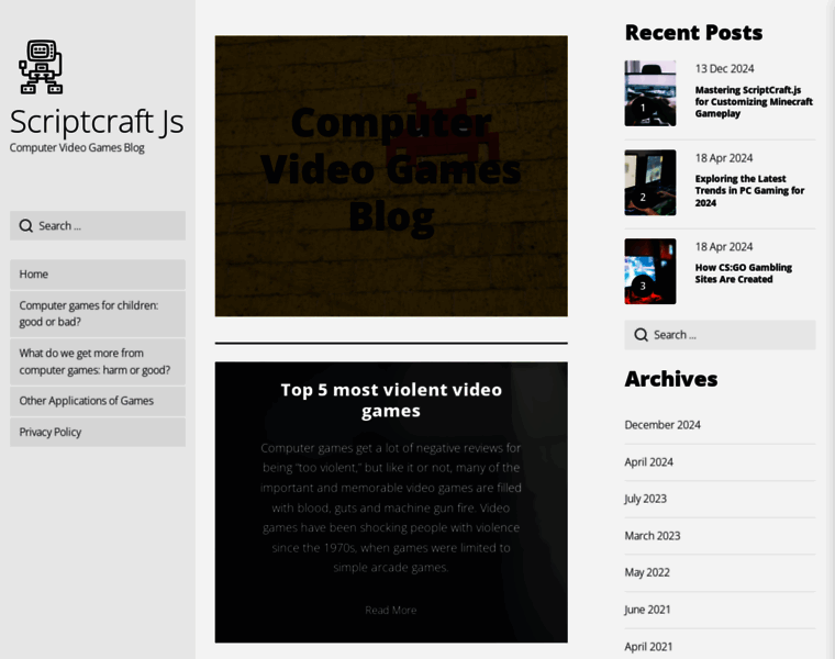 Scriptcraftjs.org thumbnail