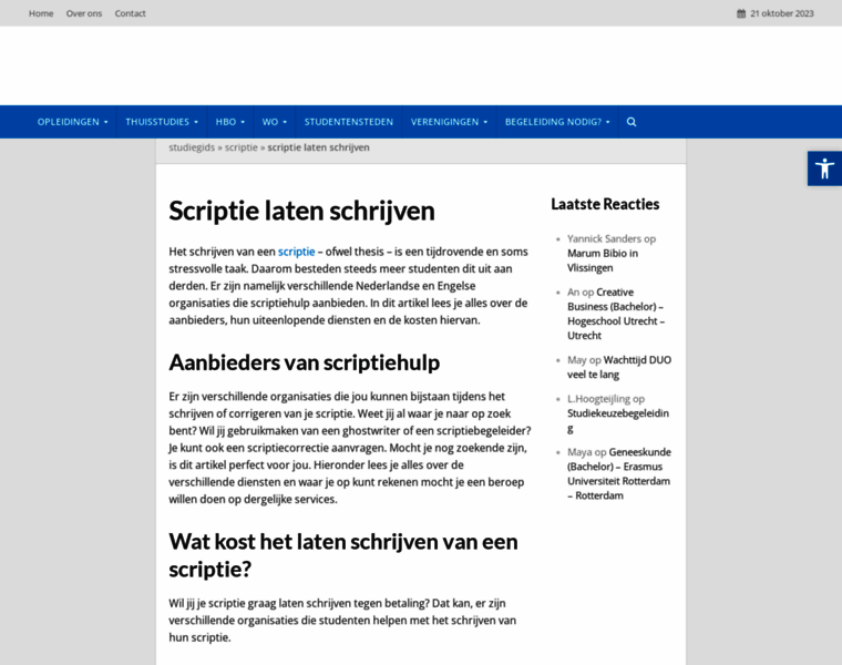Scriptielatenschrijven.nl thumbnail