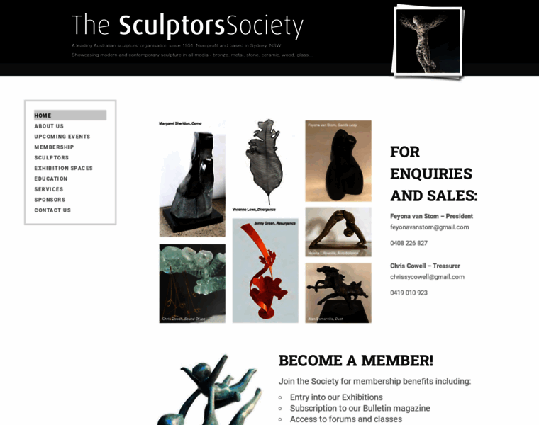 Sculptorssociety.com thumbnail