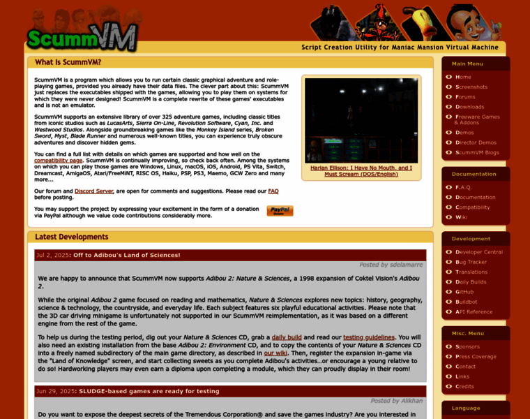Scummvm.org thumbnail Scummvm.org thumbnail