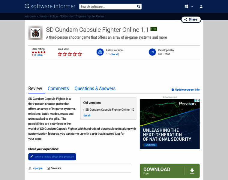 Sd-gundam-capsule-fighter-online.software.informer.com thumbnail