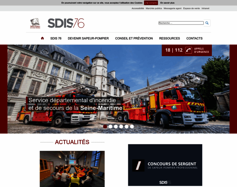 Sdis76.fr thumbnail