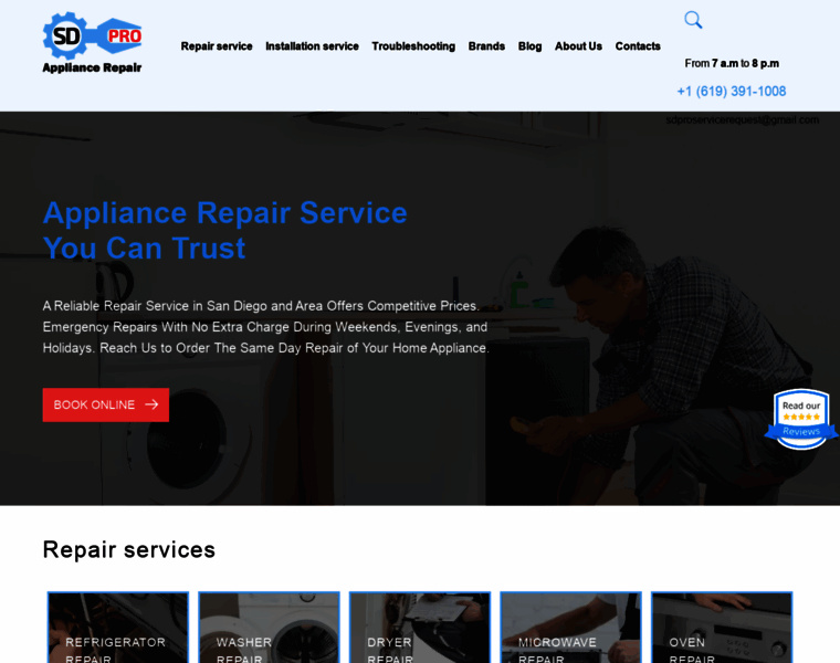 Sdproappliancerepair.com thumbnail