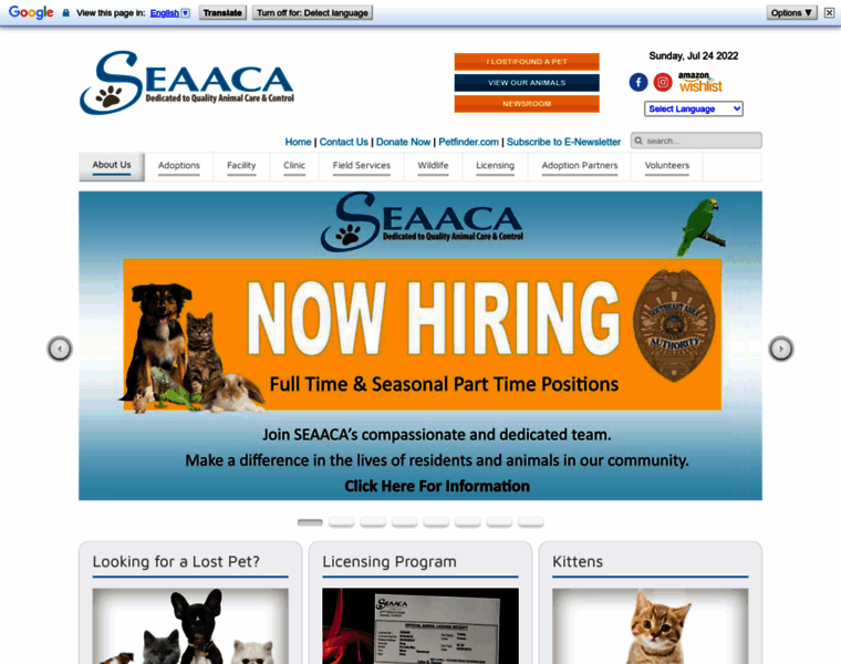 Seaaca.org thumbnail
