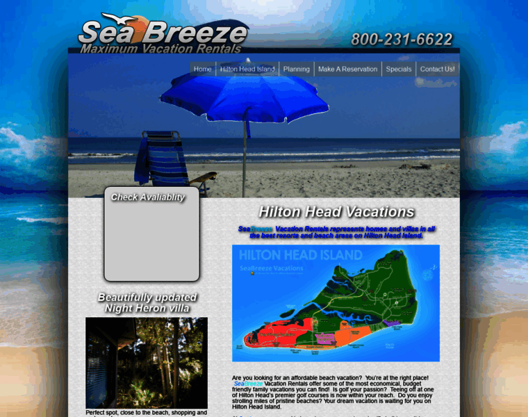 Seabreezehiltonhead.com thumbnail
