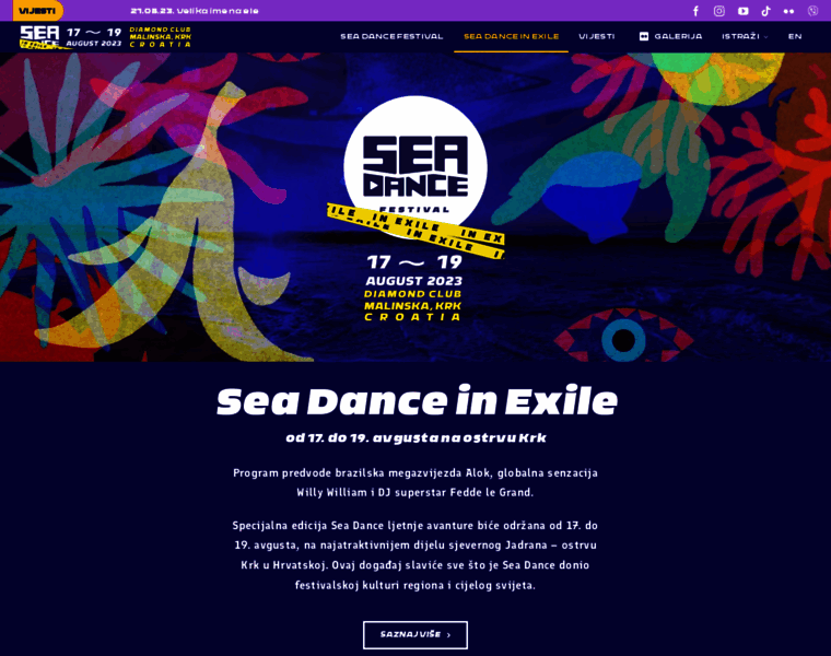 Seadancefestival.me thumbnail