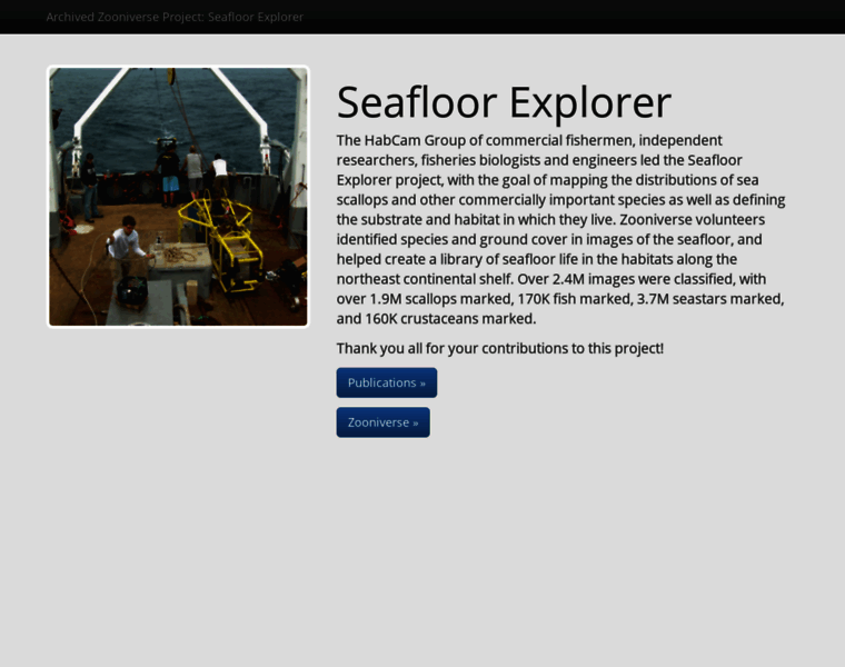 Seafloorexplorer.org thumbnail