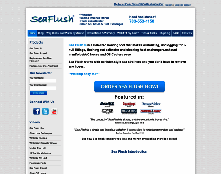 Seaflush.com thumbnail