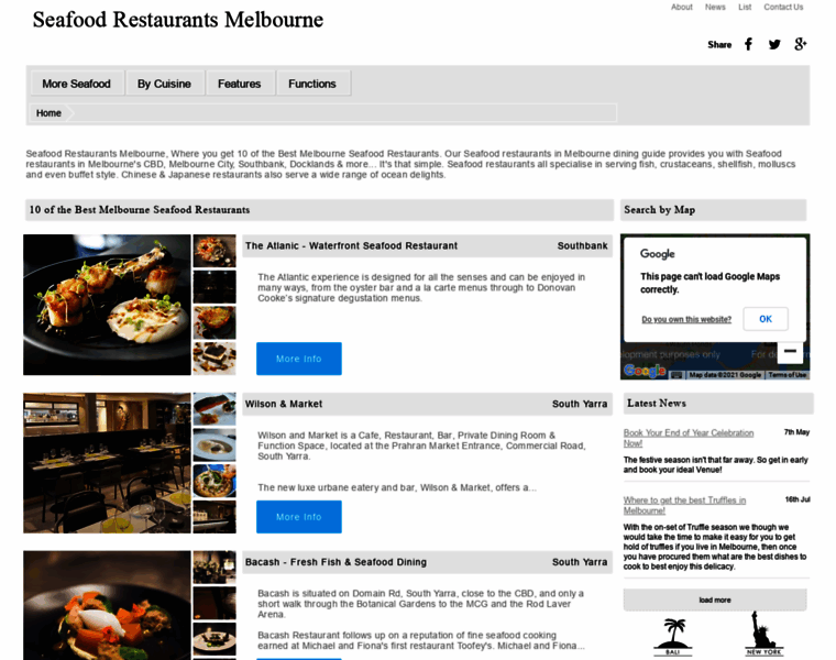 Seafoodrestaurants.com.au thumbnail