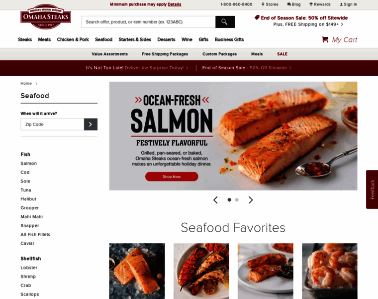 Seafoodspecialties.com thumbnail