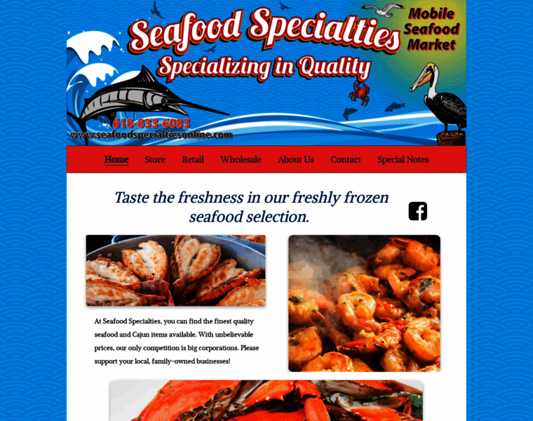 Seafoodspecialtiesonline.com thumbnail