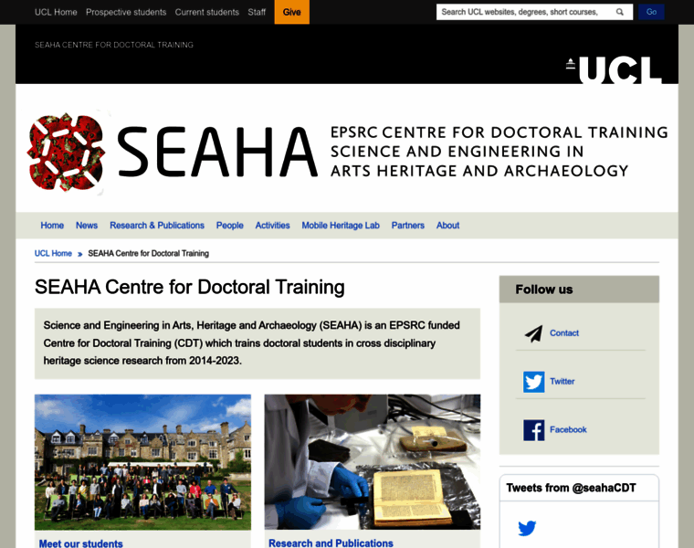 Seaha-cdt.ac.uk thumbnail