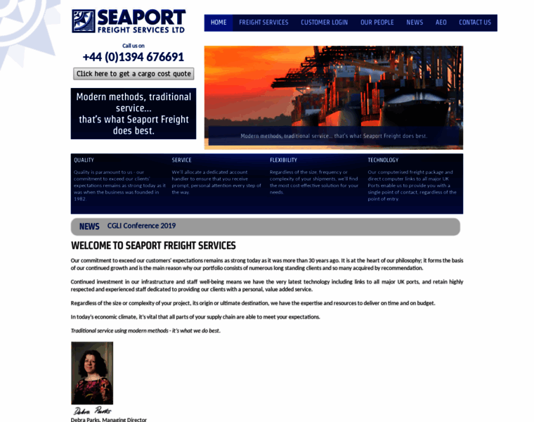 Seaportfreight.co.uk thumbnail