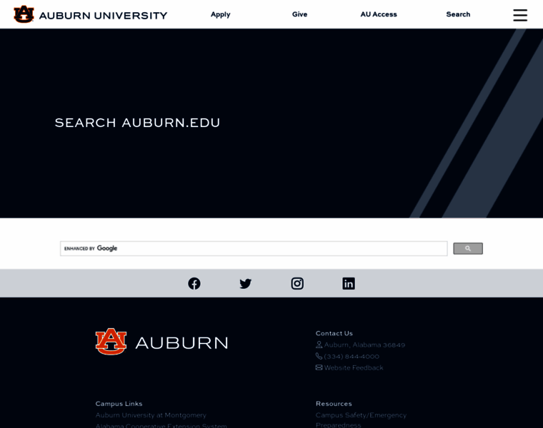 Search.auburn.edu thumbnail