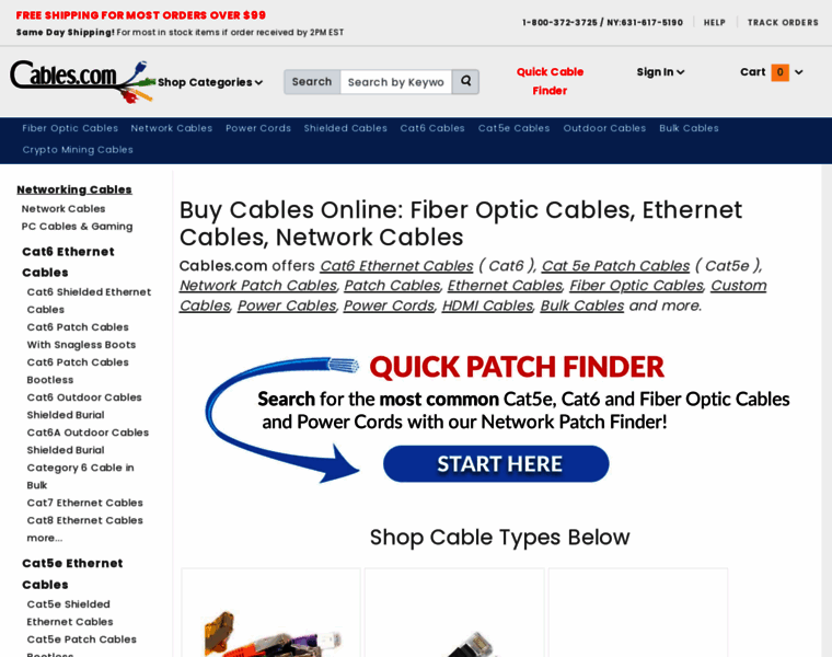 Search.cables.com thumbnail