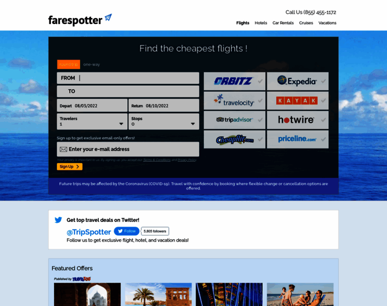 Search.farespotter.net thumbnail