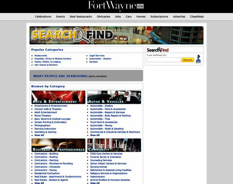 Search.fortwayne.com thumbnail
